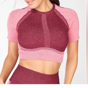 Fabletics Helena Seamless Crop Top. EUC -  Size Large